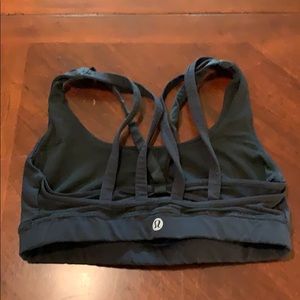 Lulu lemon black athletic bra